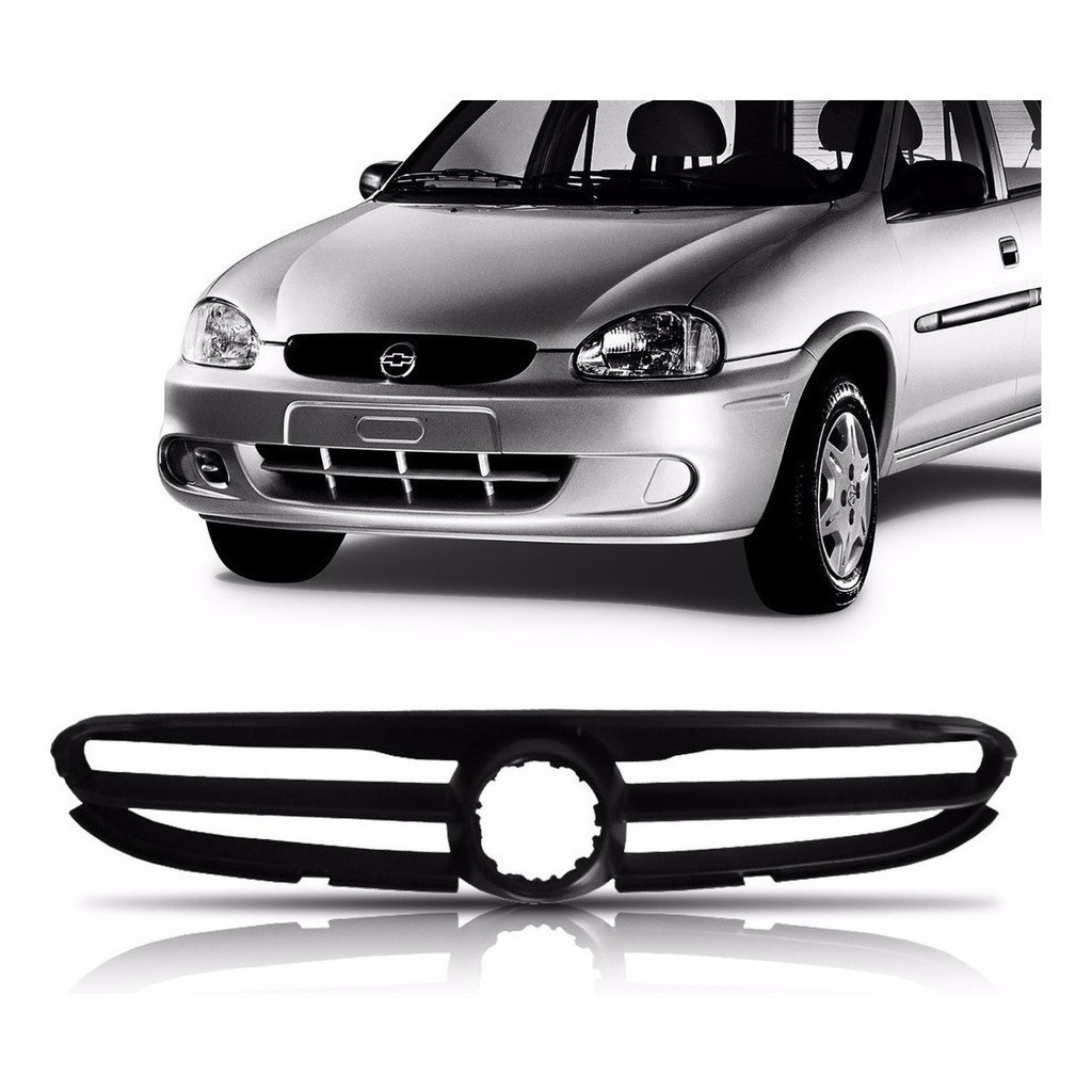 Grade Corsa Classic Life Spirit 2003 a 2012 Preto com Espaço para Emblema