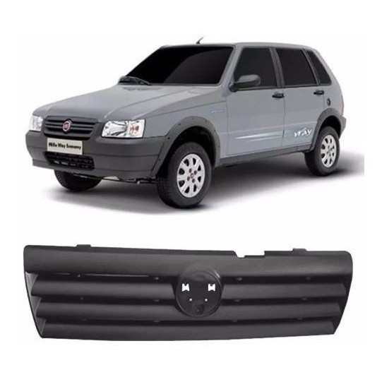 Grade Radiador Uno Fire 2005 2006 2007 2008 2009 2010 Preta em Oferta na Shopee