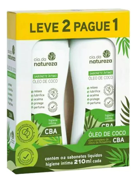 Cia da Natureza Sabonete Líquido Íntimo 2x210g