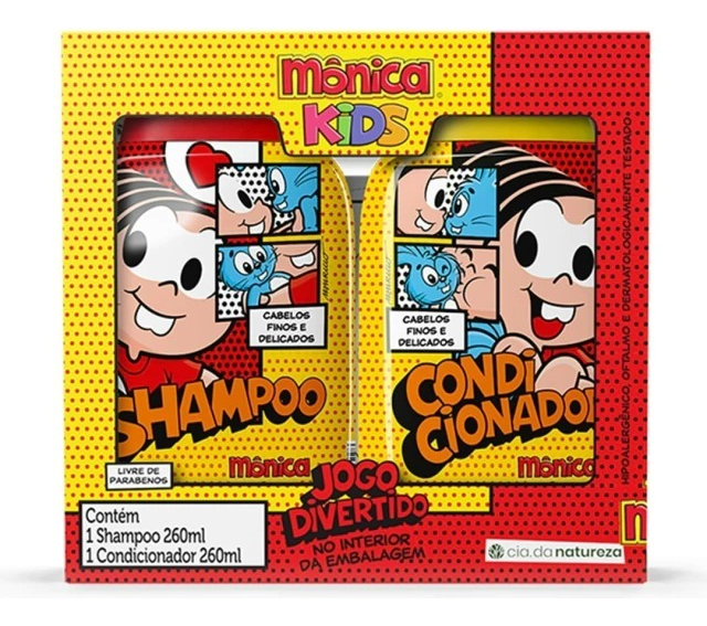 Kit Mônica  Kids Shampoo + Condicionador 2x 260ml
