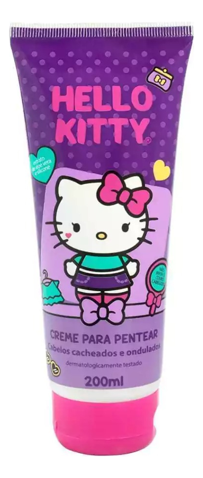 Hello Kitty Creme para Pentear Cacheados 200g