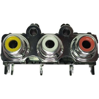 Conector Jack 3 Rca Femea Placa Pci