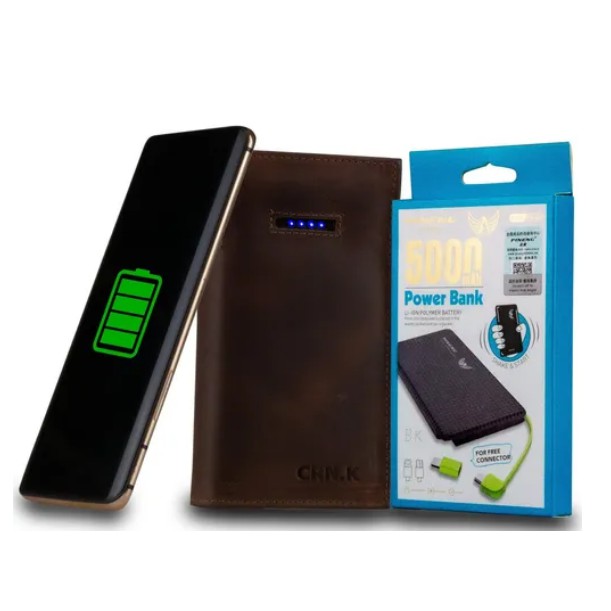 Carteira Em Couro Legitimo Com Pineng Slim Pn-952 Usb Carregador