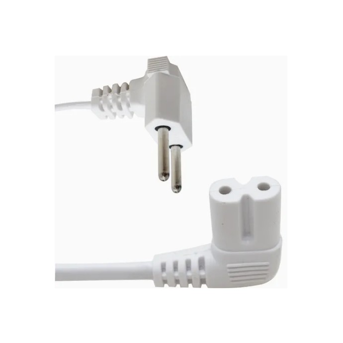 Cabo De Força Ac Tipo 8 90° Graus 2mt Branco em Oferta na Shopee