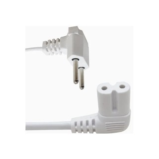 Cabo De Força Ac Tipo 8 90° Graus 2mt Branco em Oferta na Shopee