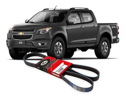 Correia Do Alternador S10 2.4 8v Flex 2012 2013 2014 2015 16 em Oferta na Shopee