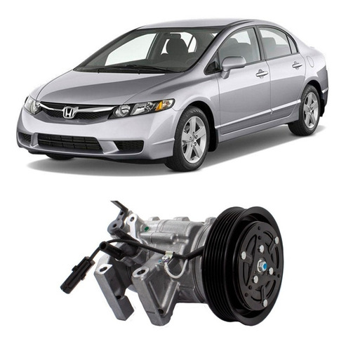 Compressor Ar Cond.honda Civic 2007/2012 em Oferta na Shopee