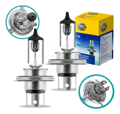 Par Lâmpada H4 12v 60/55w P43t T4.625 Hella Halógena Carro