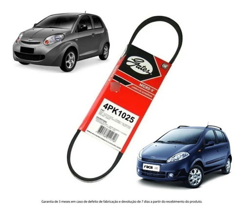 Correia Alternador Chery S-18 1.3 16v 2010 A 2017 em Oferta na Shopee