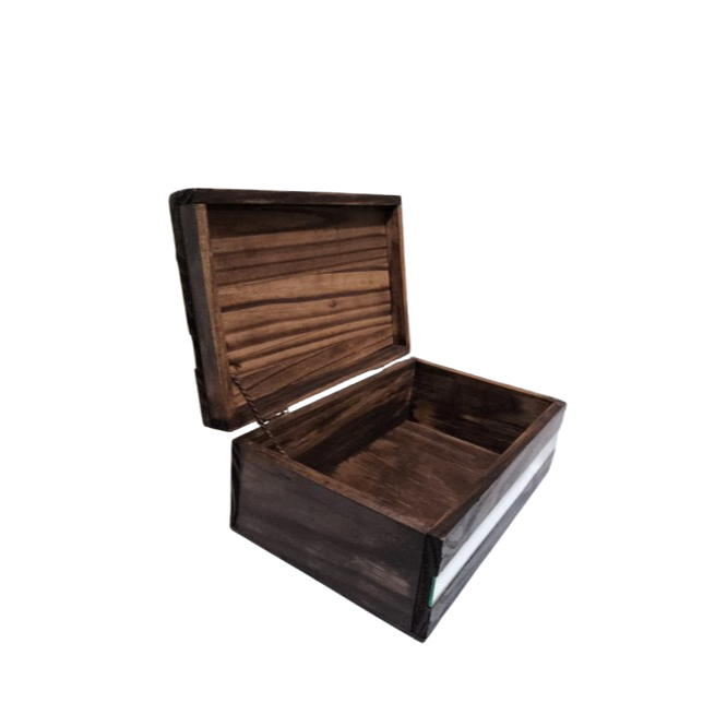 Bau de Madeira Com Tampa, Medio, Pequeno e Para Vinho em Oferta na Shopee