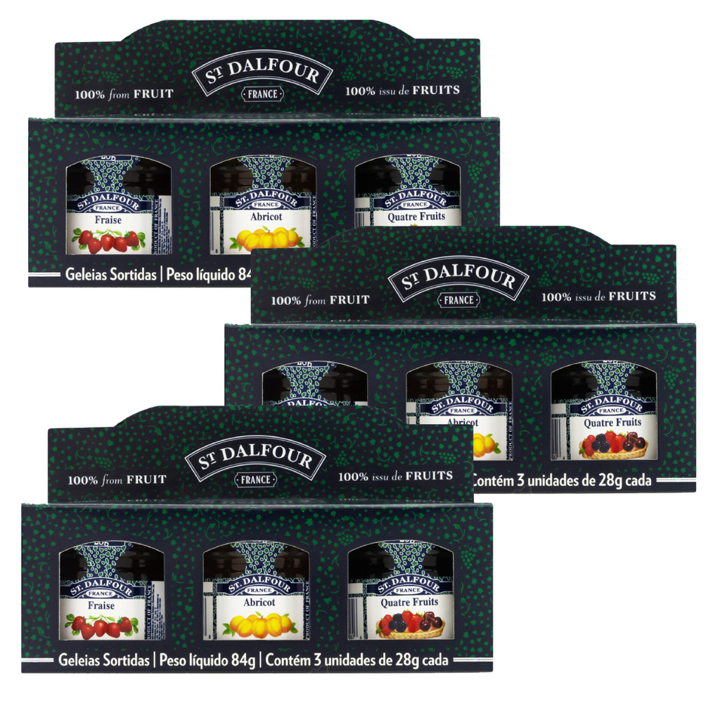 3 Unidades Kit 3 Geleias St Dalfour 84g