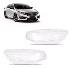 Par De Lente Farol Honda Civic 18 2017 2018 2019 2020 2021