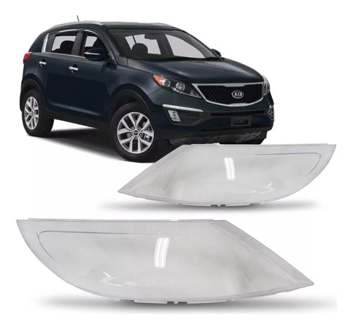 Lente Farol Esquerdo Sportage 2011 2012 2013 2014 2015 2016