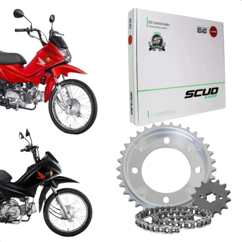 Kit Relação Sretentor Honda Pop 110cc 2016 A 2022 Scud em Oferta na Shopee
