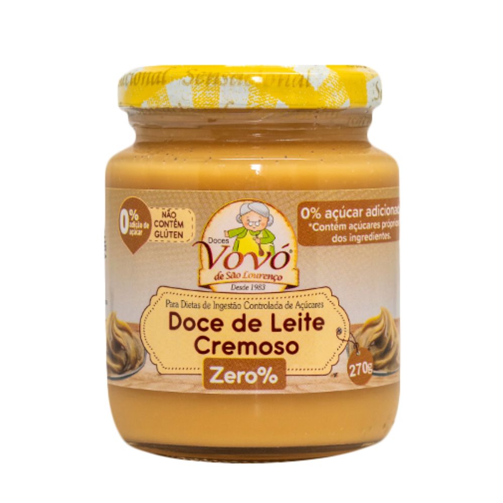 DOCE DE LEITE ZERO AÇUCAR 210G VOVÓ