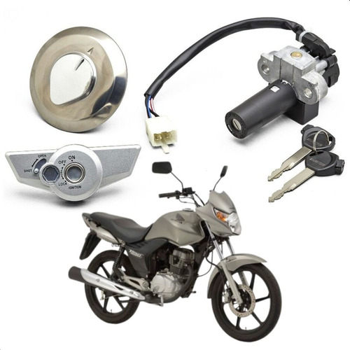 Kit Trava Chave Ignição Miolo Honda Cg150 Titan 2009 2010
