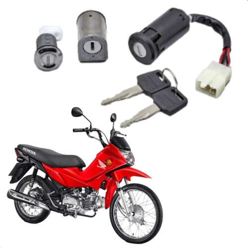 Kit Trava Chave Ignição Miolo Honda Pop110 I 2016 À 2023