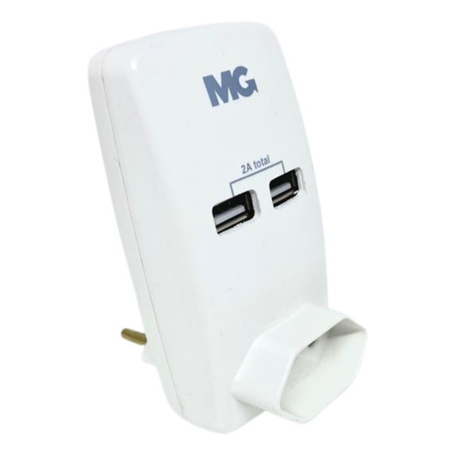 Adaptador Tomada 2p + t 10a Com 2 Usb 2a Margirius Tomada Mar-girius