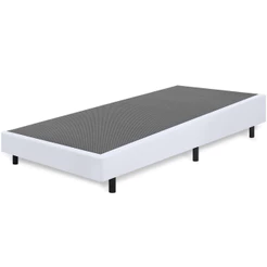 Cama Box Solteiro Anti Refluxo Branco Inclinada 88x188cm BF Colchões