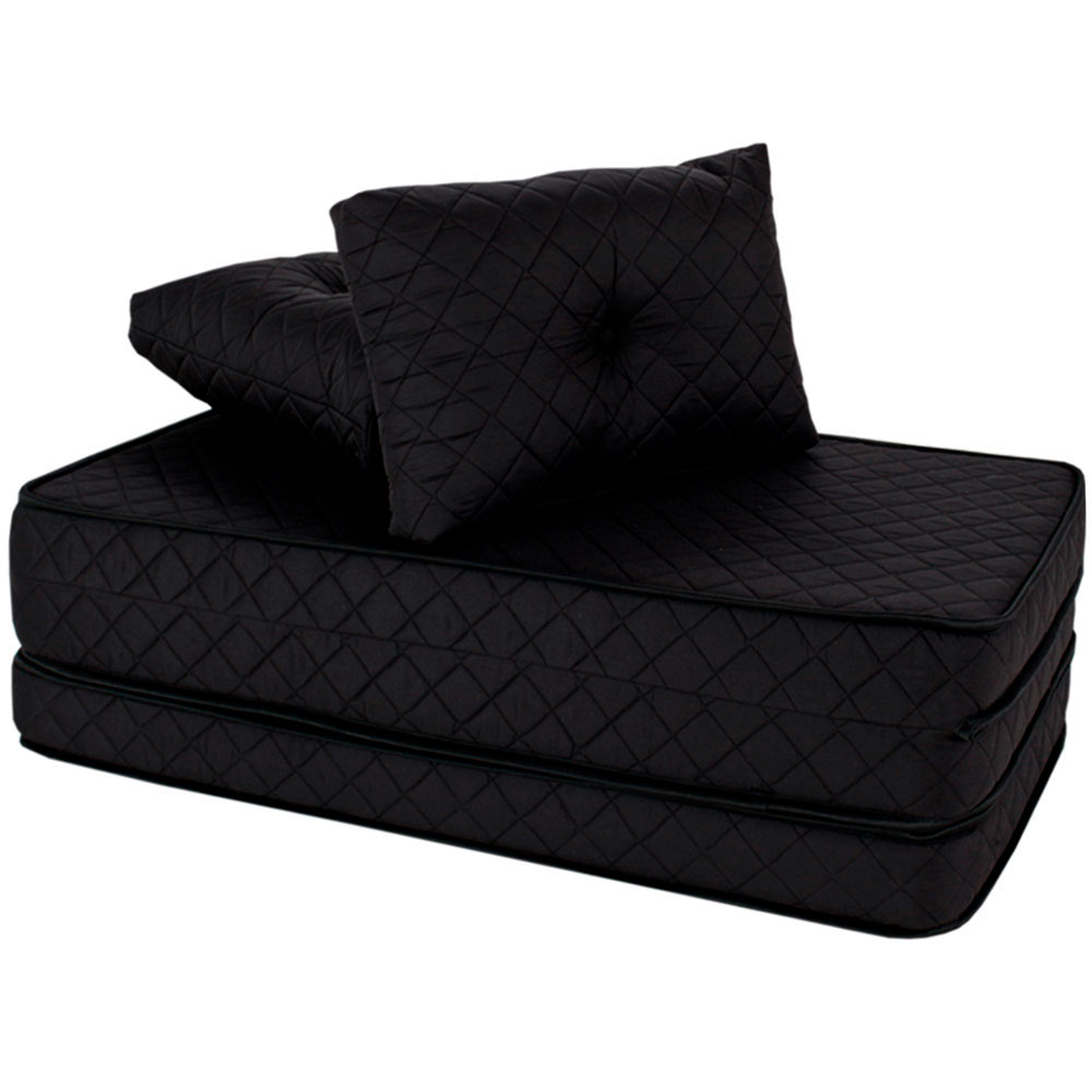 Puff Colchonete Dobrável / Sofá  3 em 1 Espuma D33 + Travesseiro Casal BF Colchões em Oferta na Shopee