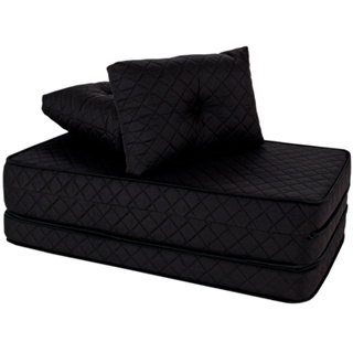 Puff Colchonete Dobrável / Sofá  3 em 1 Espuma D33 + Travesseiro Casal BF Colchões em Oferta na Shopee