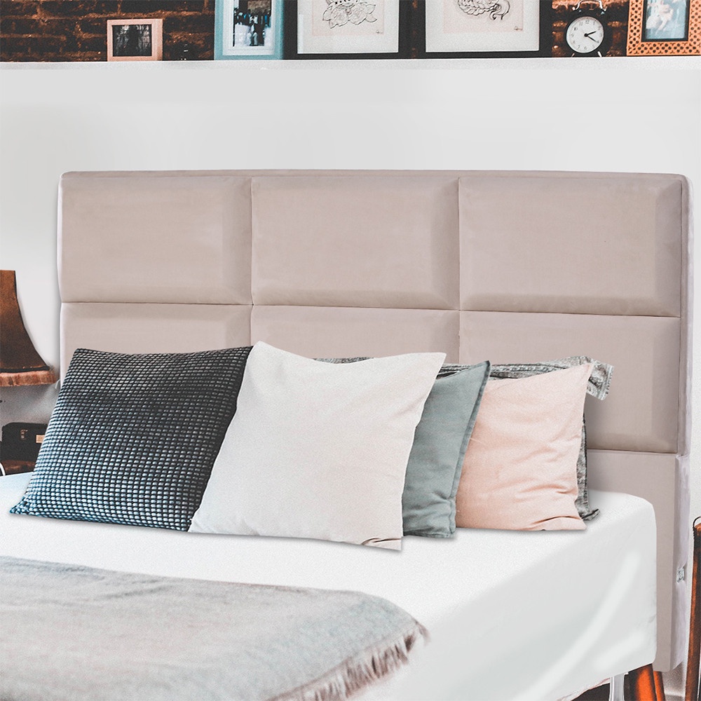 Cabeceira Estofada para Cama Box Casal 127x142CM Swede BF Colchões em Oferta na Shopee