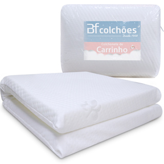 Colchonete para Carrinho de Bebê Moisés Infantil Baby Antialérgico Impermeável 29x73x4cm BF Colchões em Oferta na Shopee