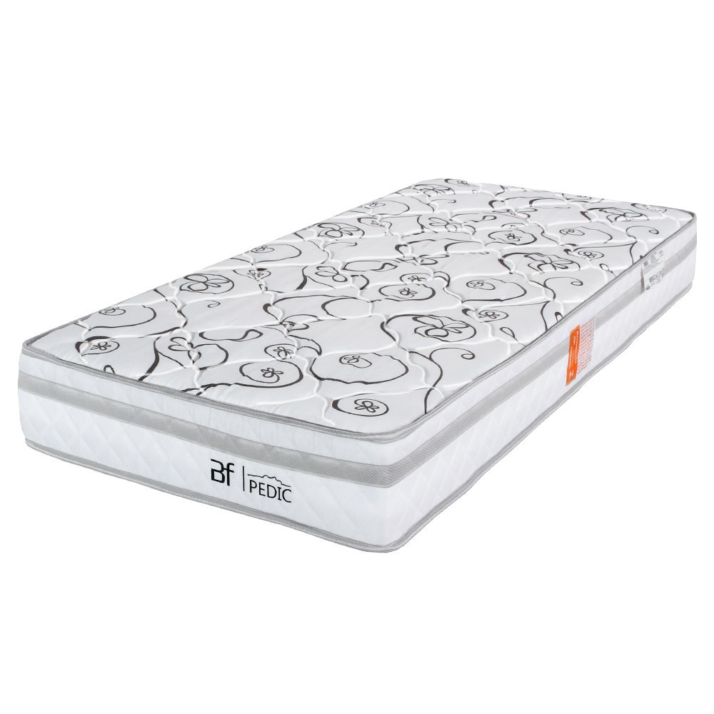 Colchão Solteiro Ortopédico Firme Espuma D28 88x188x24cm BF Colchões em Oferta na Shopee