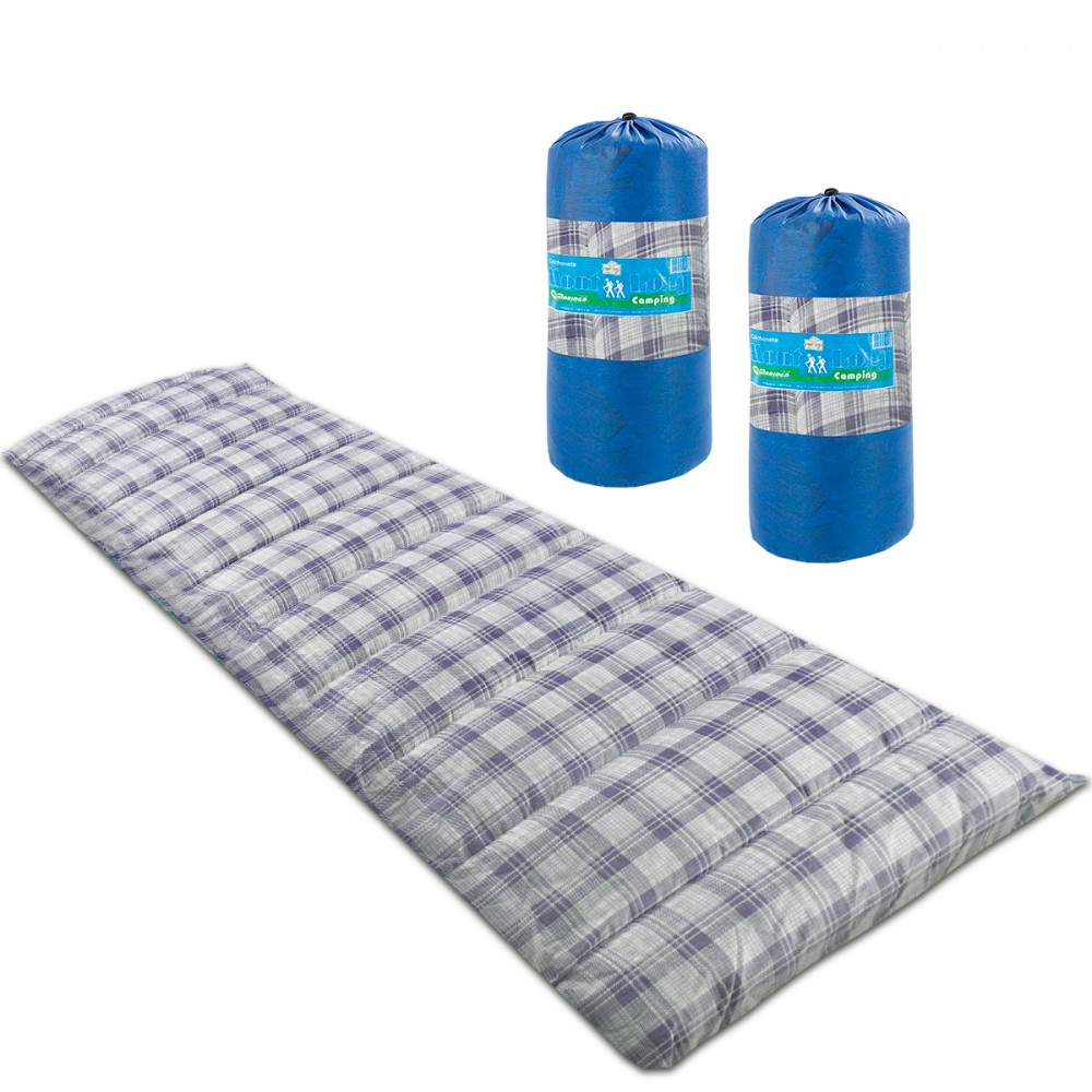 Kit 2 Colchonetes Acampamento Camping Solteiro Pesca Retiro Ginástica 190x60cm - Emcompre