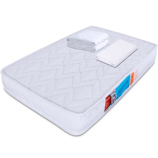 Colchão Chiqueirinho Mini Berço + Lençol com Elástico 180 Fios + Protetor Capa 100x70cm BF Colchões em Oferta na Shopee