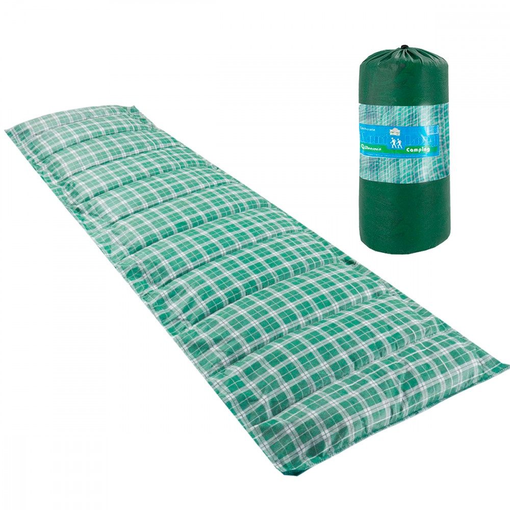 Colchonete Camping Acampamento Solteiro Pesca Retiro Ginástica 190x60cm - Emcompre em Oferta na Shopee