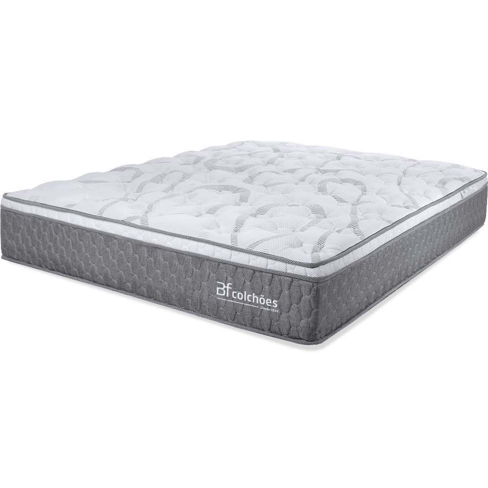Colchão Queen Molas Ensacadas e Pillow Top de Espuma Viscoelástico 158x198x27cm Spring BF Colchões em Oferta na Shopee