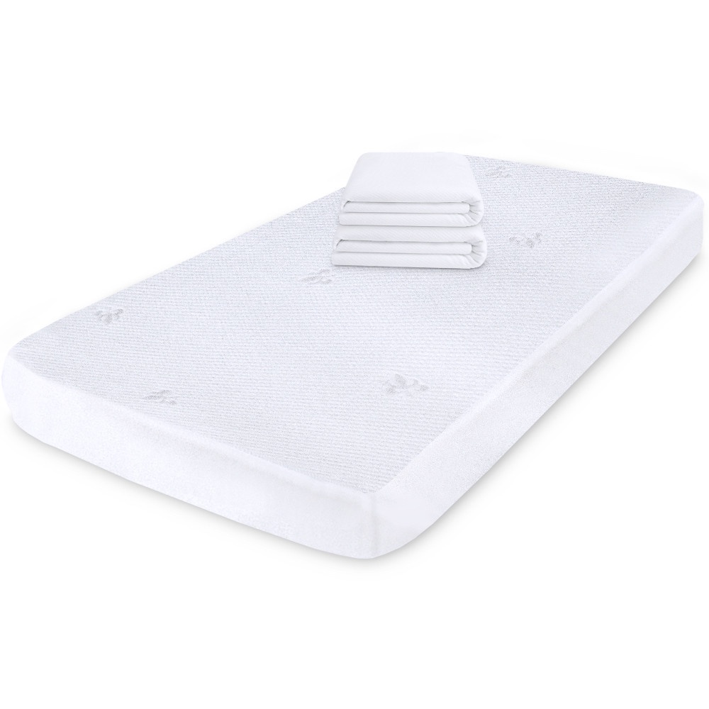 Kit 2 Protetor Impermeável de Colchão de Bebê 100% Silencioso de Malha Premium 130x60cm BF Colchões