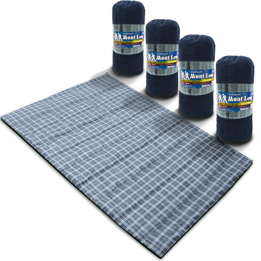 Kit 4 Colchonetes Casal 190x130cm com Bolsa Para Transporte - Emcompre em Oferta na Shopee