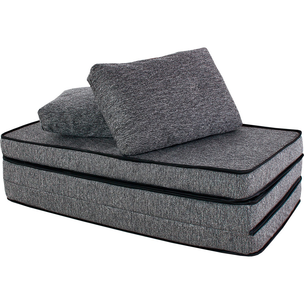 Puff Colchonete Dobrável / Sofá 3 em 1 + Travesseiro Casal BF Colchões em Oferta na Shopee