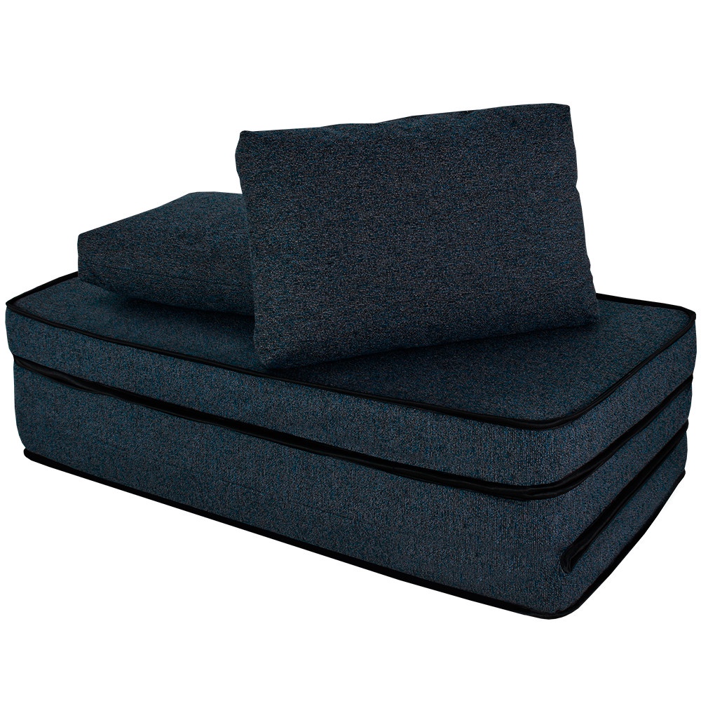 Puff Colchonete Dobrável / Sofá 3 em 1 + Travesseiro Casal BF Colchões em Oferta na Shopee