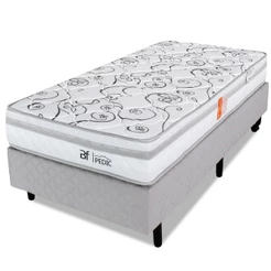 Cama Box Solteiro com Colchão Dupla Face Ortopédico Firme 88x188cm BF Colchões