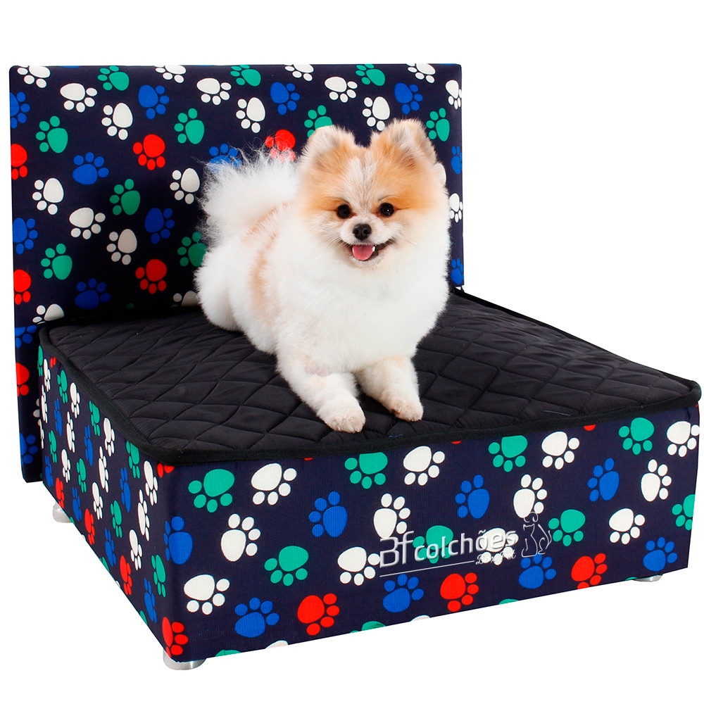 Cama Box Caminha Pet Com Cabeceira Para Cachorros e Gatos Luxo - BF Colchões em Oferta na Shopee