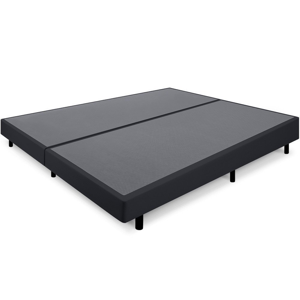 Cama Box Queen  Anti Refluxo Preto Inclinada 158x198cm BF Colchões - Home & Living