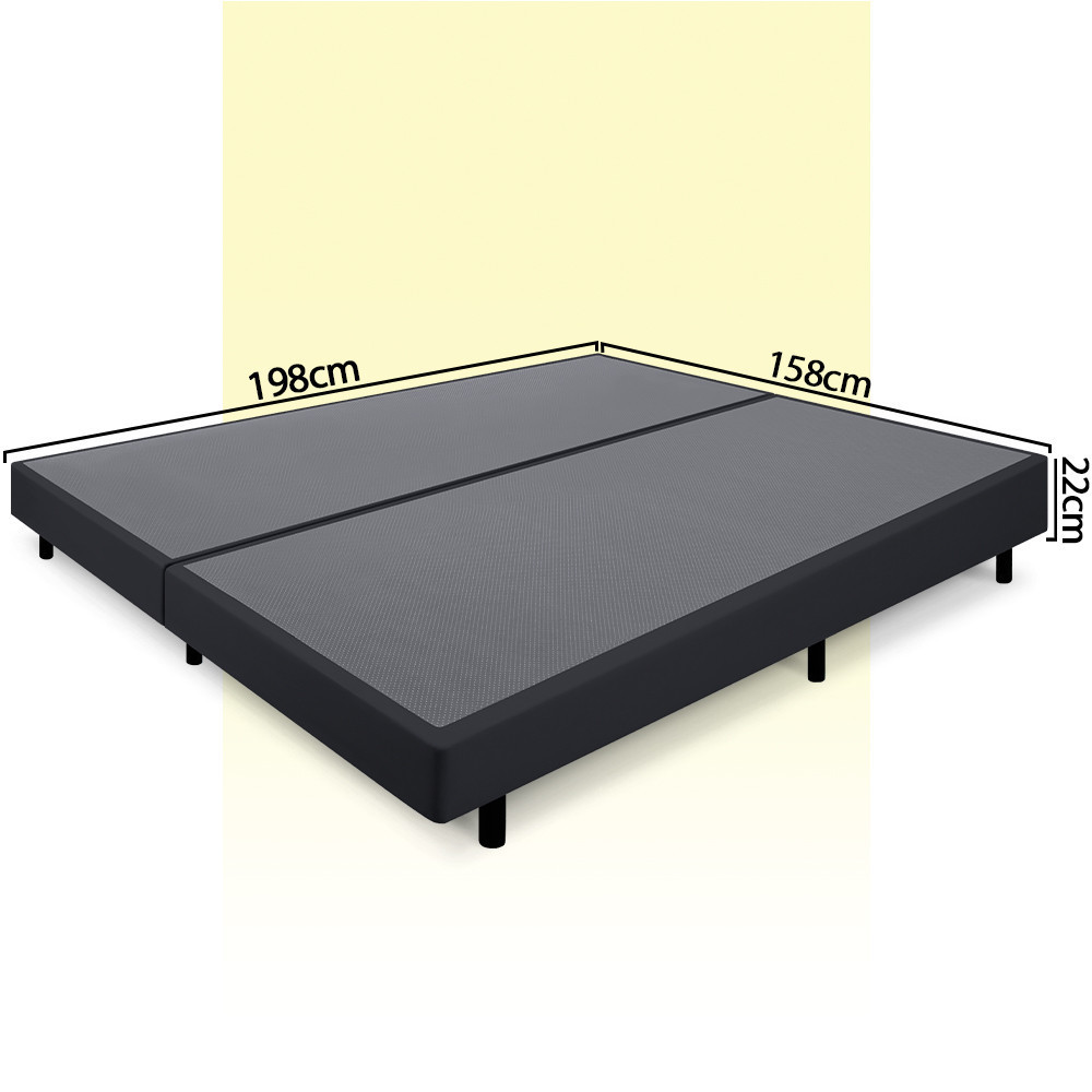 Detalhes do Cama Box Queen  Anti Refluxo Preto Inclinada 158x198cm BF Colchões