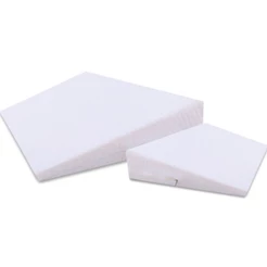Kit 2 Travesseiros Almofada Bebê AntiRefluxo Rampa Berço p/ Carrinho+ Capa Antialérgica BF Colchões