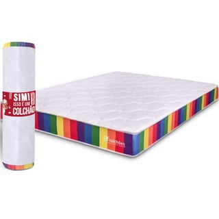 Colchão Queen D33 A Vácuo Ortopédico Espuma Certificada 158x198x17cm BF Colchões em Oferta na Shopee