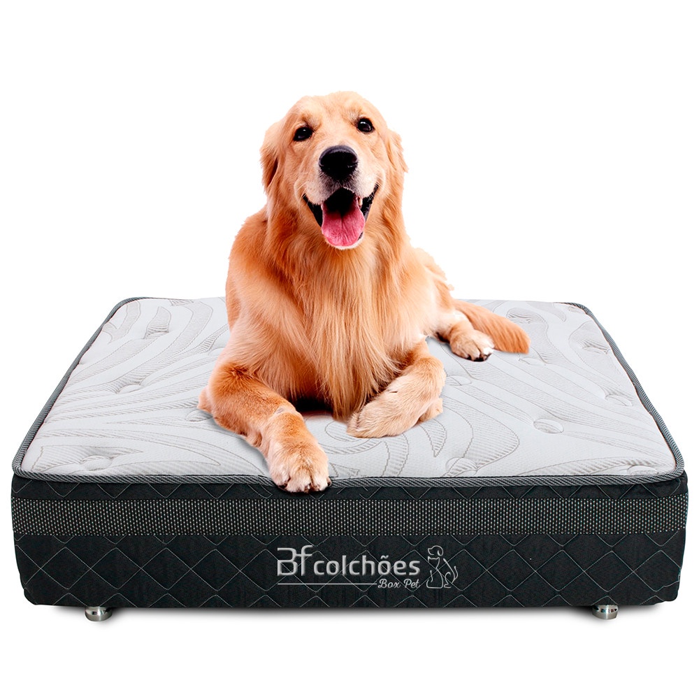 Cama Box Caminha Pet Para Cachorros e Gatos + Lençol Impermeável 100x100cm - Bf Colchões em Oferta na Shopee