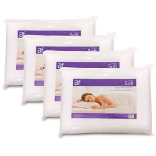 Kit 4 Travesseiros Espuma Ortopédico Firme Soft 50x70x10cm BF Colchões em Oferta na Shopee