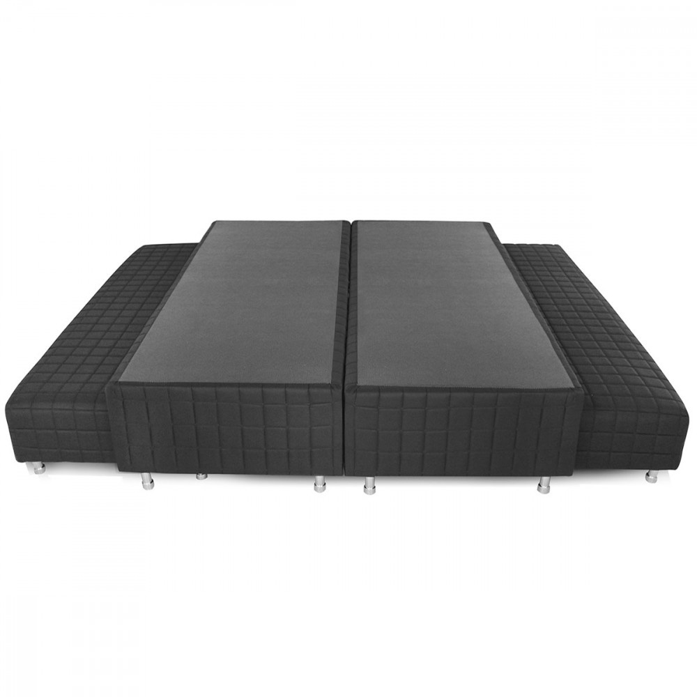 Box Queen com Duas Camas Auxiliar Bicamas de Mola Bonnel 158x198x38cm BF Colchões - Home & Living