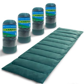 Kit 4 Colchonete Acampamento Camping Solteiro Pesca Retiro Ginástica 190x60cm Verde em Oferta na Shopee