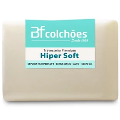 Travesseiro Ortopédico Espuma Especial HiperSoft Macio 50x70 BF Colchões