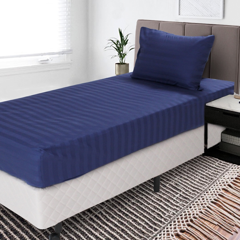 Detalhes do Jogo De Cama Lençol Solteiro 2 Peças 100% Algodão 300 Fios 88x188cm BF Colchões