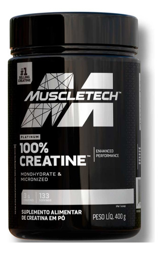 Creatina Platinum Monohidratada Micronizada 400g Muscletech