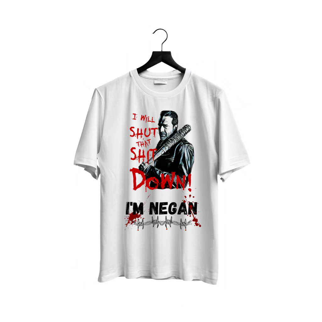 camiseta the walking dead fear rick negan lucile salvadores